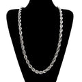 Men's hip-hop gold-plated European and American necklace fashion high sense 1cm thick twist necklace twisted rope chain a generation of hair