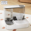 Cats and dogs circulating running water dispenser automatic feeding bowl stainless steel large capacity drinking one-piece double bowl