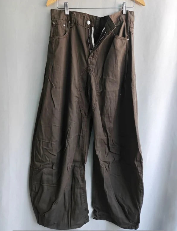 Vintage Wide Leg Pants Women's Clothes Streetwear Fashion Y2k Jeans 2025 New Bottoms Casual Denim Trousers Korean Pantalon Femme
