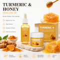 Turmeric & Honey Skincare Set, Face Oil + Moisturizing Cream, Deep Hydration & Nourishing Care for Soft Smooth Glowing Skin