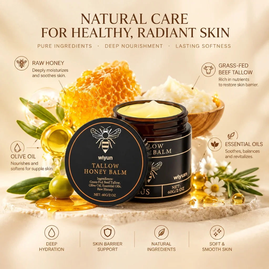 Natural Skin Care Balm Deep Nourishing Moisturizing Balm Barrier Long Lasting Soft Smooth Skin Daily Face Body Skin Care Balm