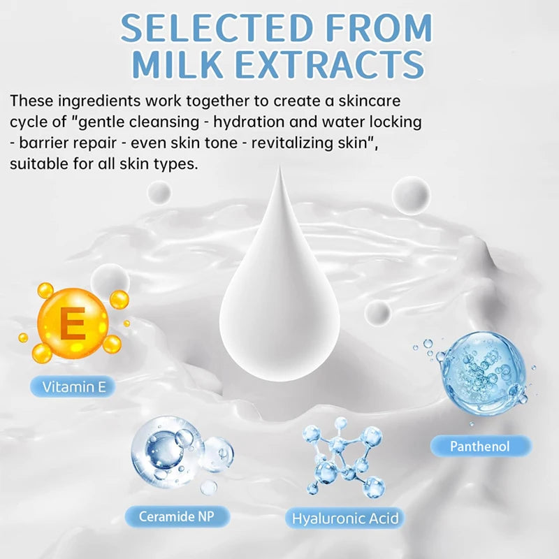 Milk Moisturizer Serum Face Hydrating Collagen Firming For Face Nourishing Smooth Skin Korean Glass Skin Care