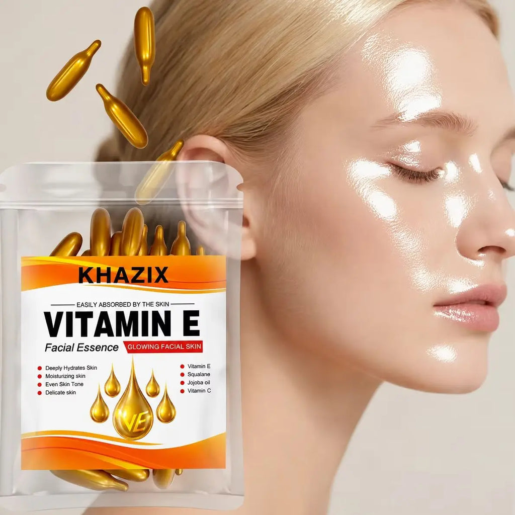 Deep Hydrating Face Serum with Vitamin C Vitamin E Squalane and Jojoba Oil Moisturizing for Smooth Soft Even Looking Skin.