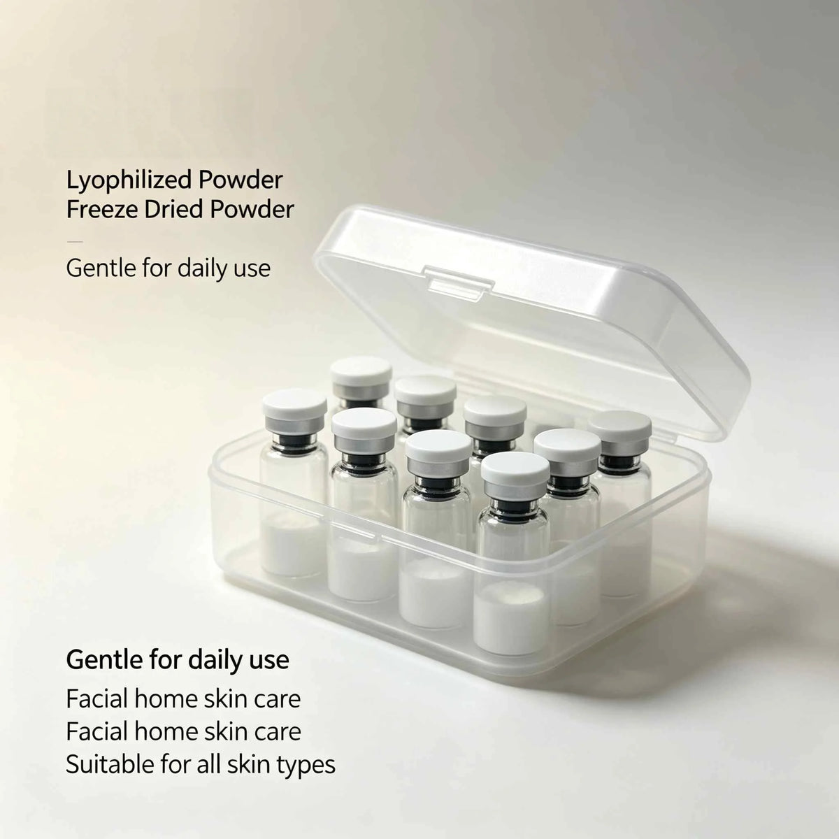 Lyophilized Powder，Freeze Dried Powder，Deep Nourish Skin，Gentle for Daily Use，Facial Home Skin Care，Suitable for All Skin Types