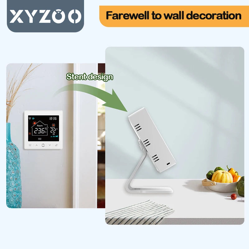Smart Thermostat Housing Bracket Accessories Clock Home Switch Desktop Remote Control