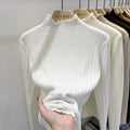 Autumn Winter Chic Bottom Sweaters Women Fashion Turtleneck Pullover Slim Long Sleeve Knitted Jumpers Soft Warm Pull Femme Top