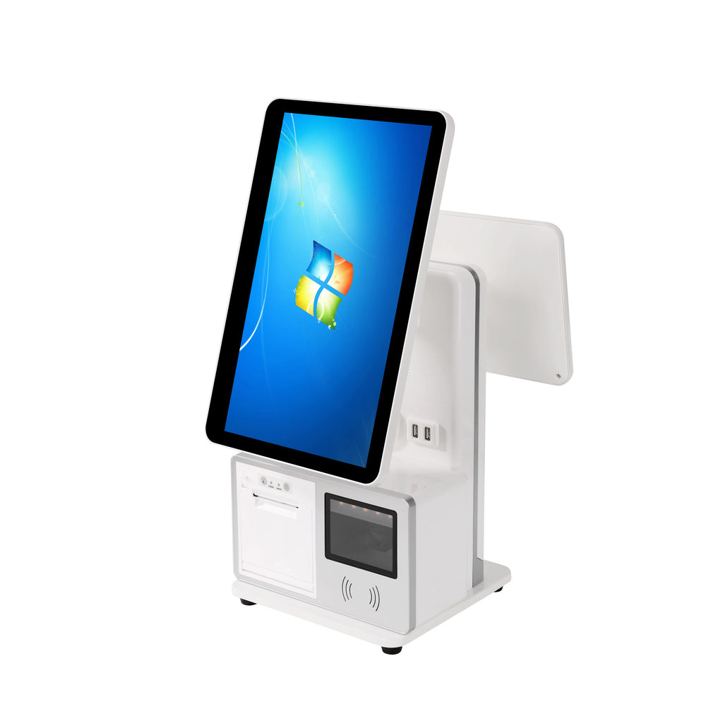 15.6 inch POS Terminal, All-in-One Cash Register POS System The Screen Supports It Can Be Adjusted to Left or Right Orientation