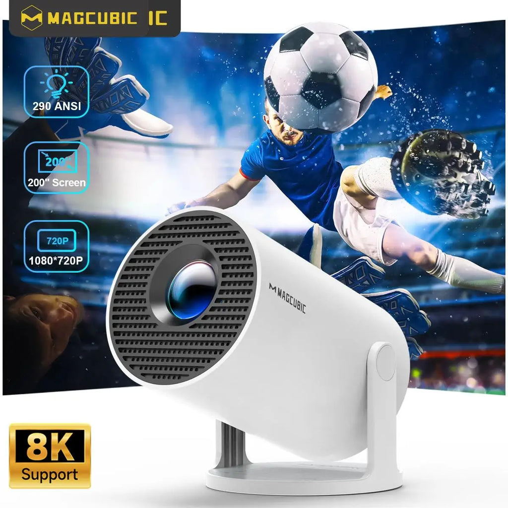 MAGCUBIC Projector HY300 PRO 8K Android 14 Dual Wifi6 290ANSI Allwinner H726 BT5.4 1080P 1280*720P Home Cinema Outdoor Projetor