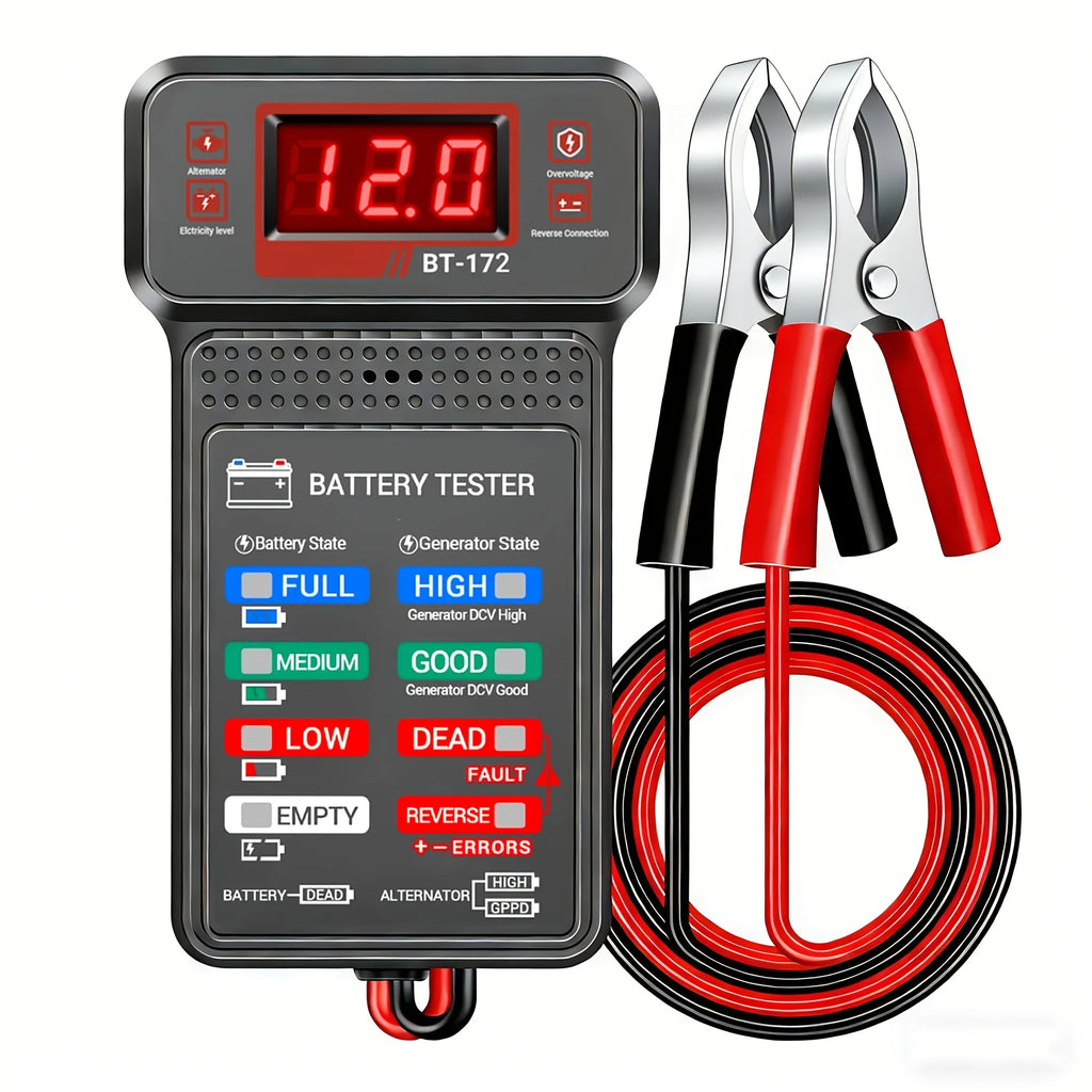 Smart Car Battery Tester, Suitable for Home Self-Checking/Repair Shops, One-Click Diagnosis of Life Span and Capacity, Quick Fault Identification, Intuitive Data Display, Compatible with Multiple Car Models, a Tester That Can