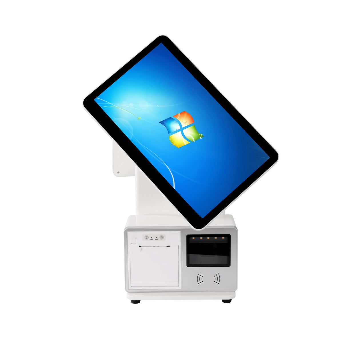 15.6 inch POS Terminal, All-in-One Cash Register POS System The Screen Supports It Can Be Adjusted to Left or Right Orientation