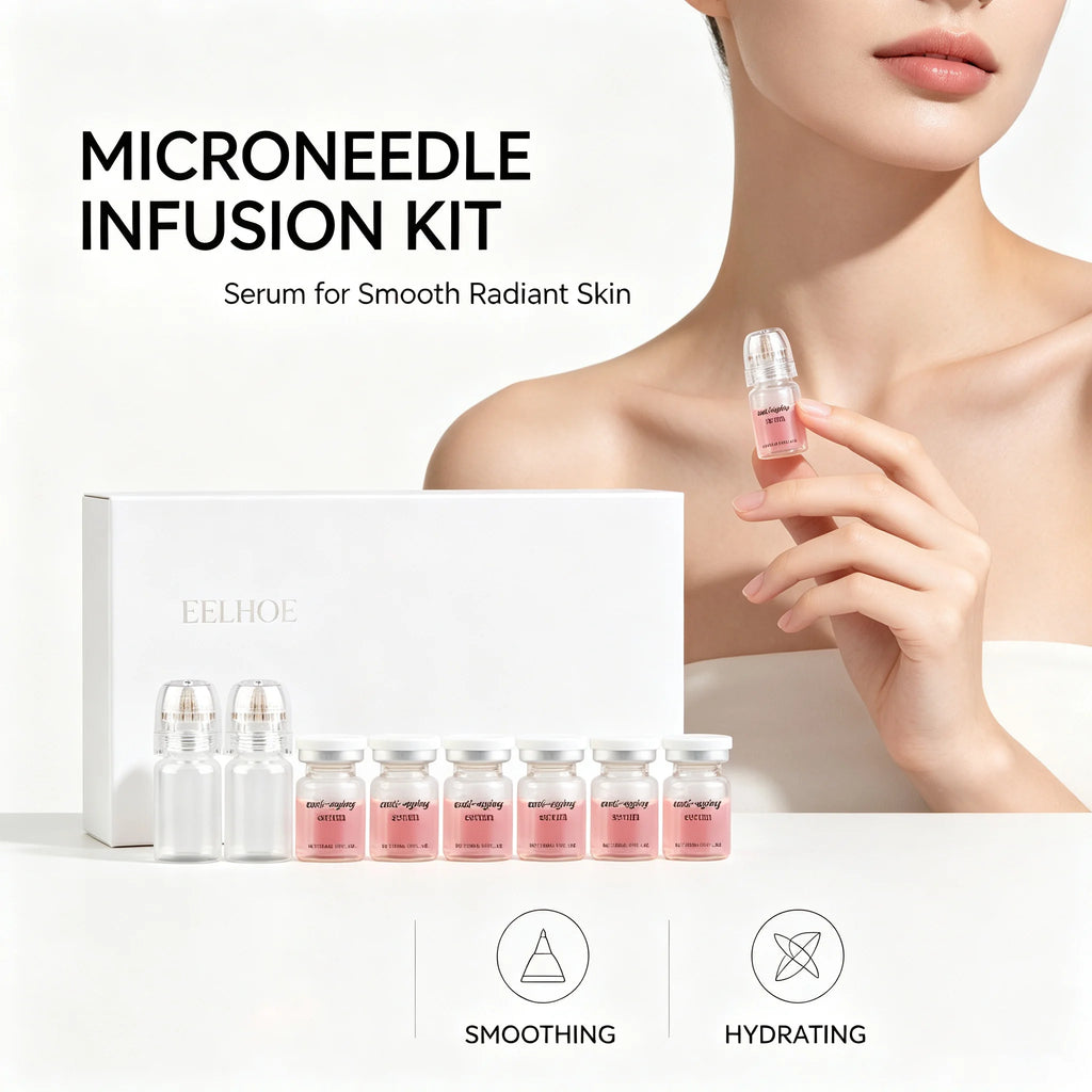 Moisturizing Skincare Kit | 2 Beauty Tools + 6 Daily Facial Serum, Softens Skin, Improves Fine Lines and Enhances Elasticity