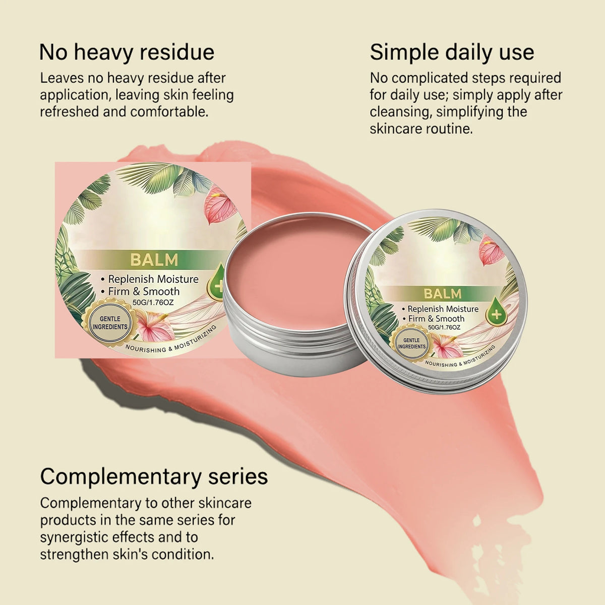 Skin Care Cream with Gentle Ingredients, Lightweight and Soft Texture, Protects Body Skin, Smooth and Moisturizing Cream That Lo