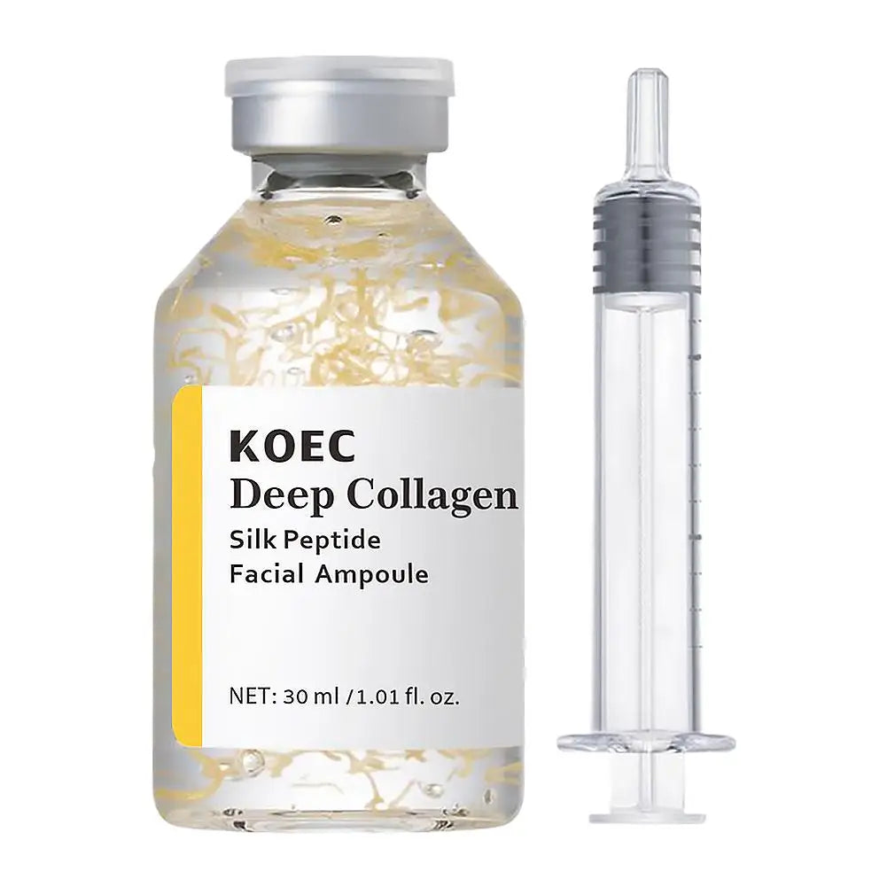 Korean Silk Collagen Essence Serum Deep Peptide Intensive Revitalizing Face Cream Firming Lifting Skin Care 30ml