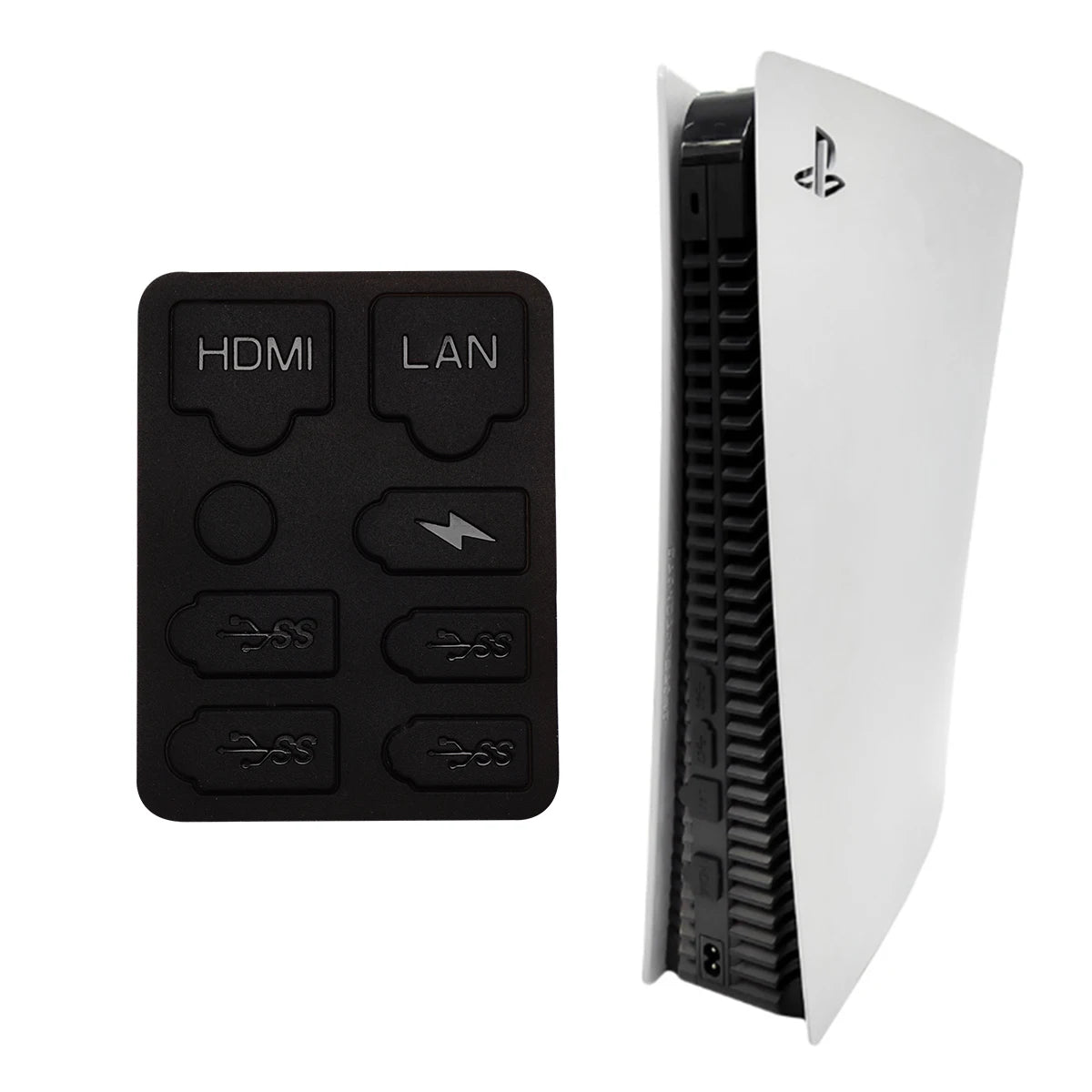 Kit Antipolvere PS5 Slim – Protezioni USB in Silicone