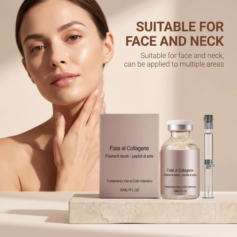 Korean Silk Collagen Essence Serum Deep Peptide Intensive Revitalizing Face Cream Anti-Wrinkle Firming Lifting Skin Care