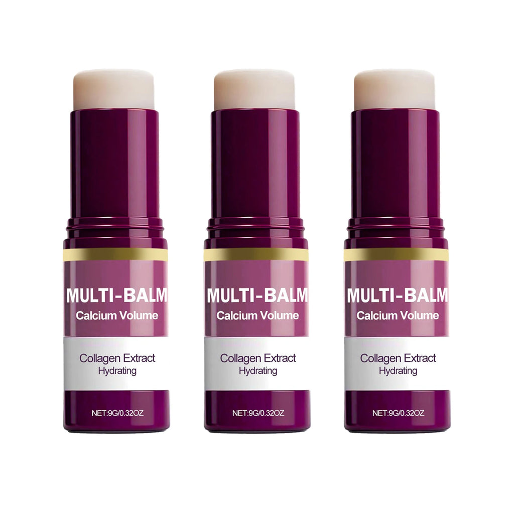Calcium Skincare Set-Multi Balm Stick+Eye Patches+Cream+Serum Hydrating Anti Aging Reduce Fine Lines Brightening Daily Skin Care