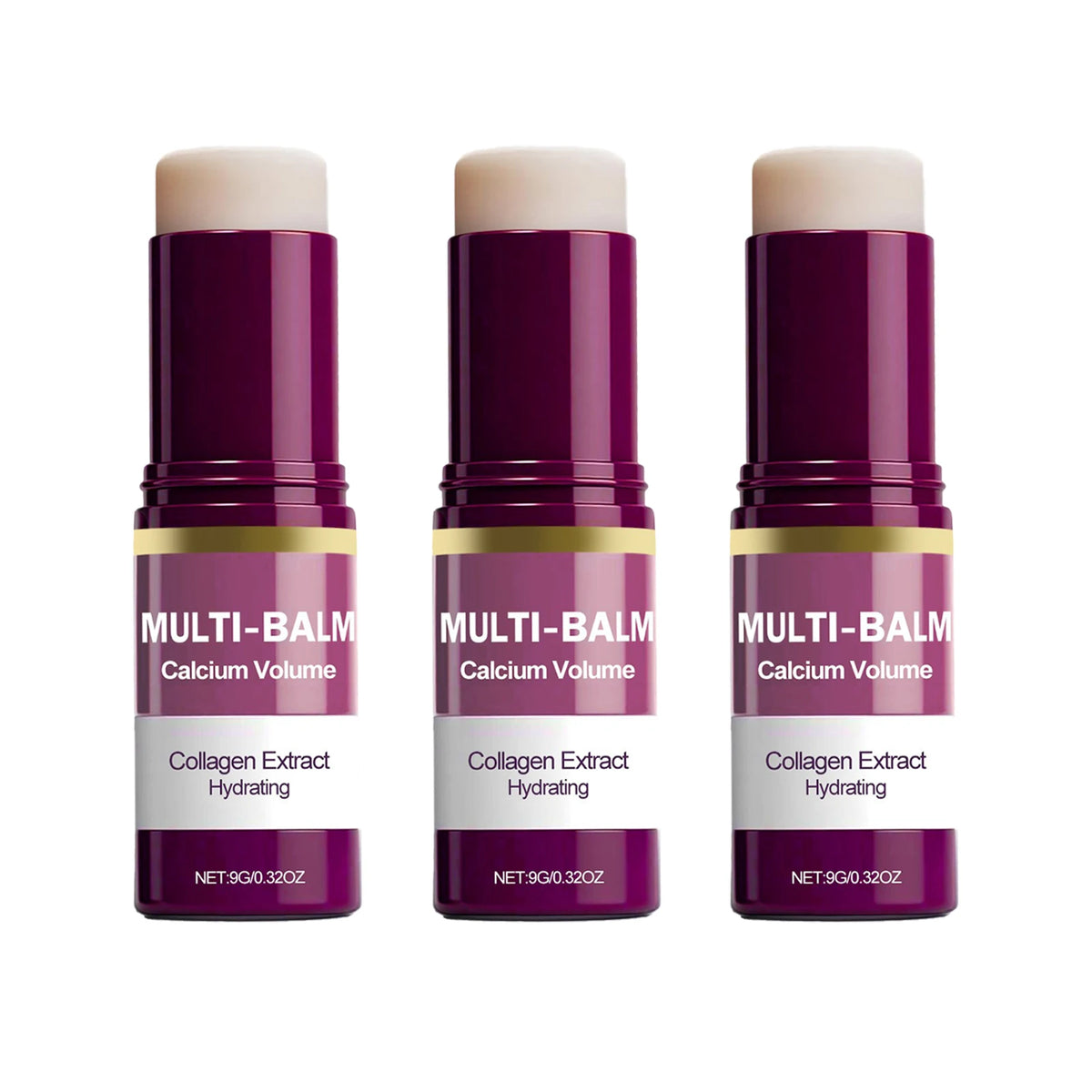 Calcium Skincare Set-Multi Balm Stick+Eye Patches+Cream+Serum Hydrating Anti Aging Reduce Fine Lines Brightening Daily Skin Care