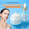Hyaluronic Acid Face Serum & Cream Skin Care Set Deep Nourishing Lasting Moisturising Anti Dry Facial Skincare Cosmetics Kit