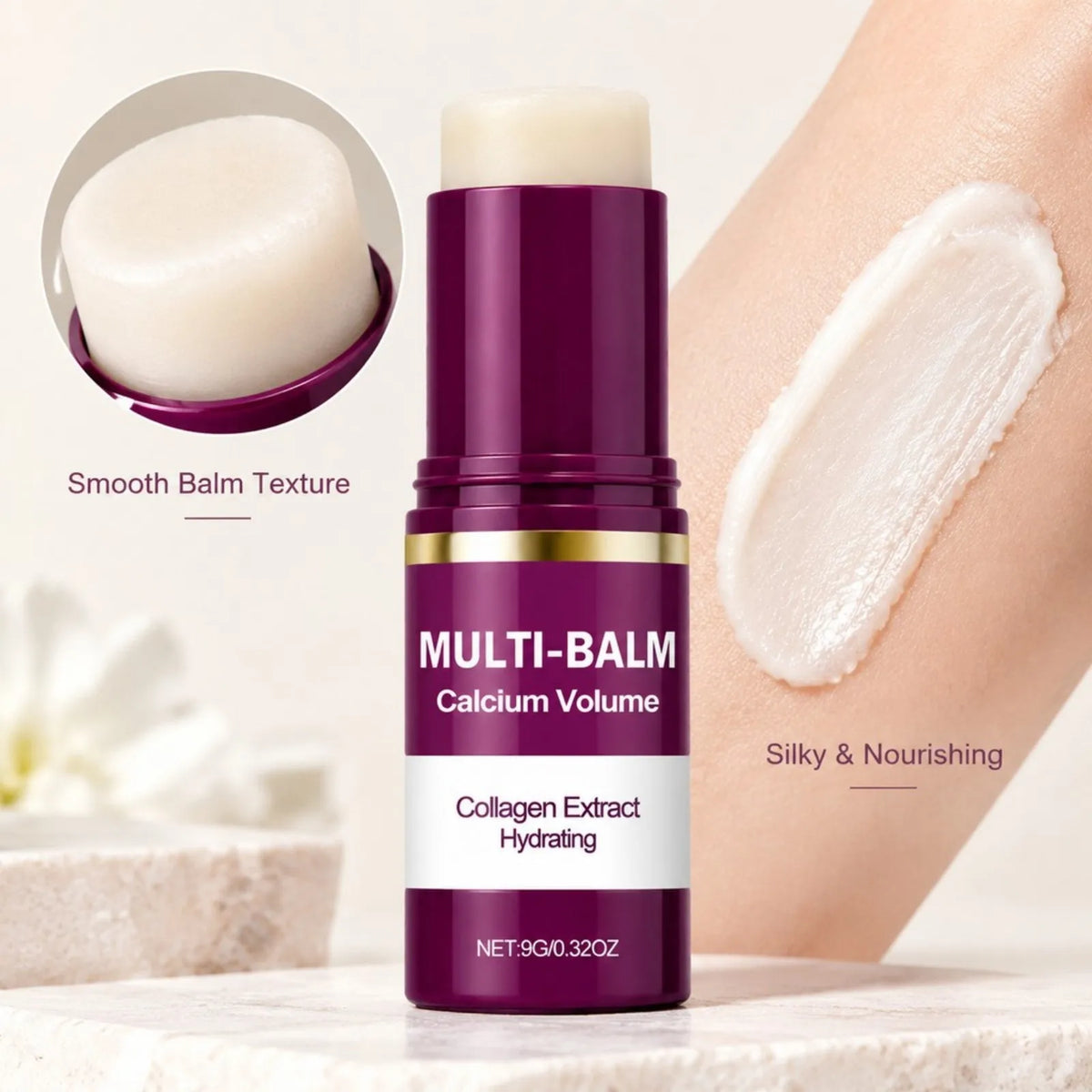 Korean Calcium Skincare Set Multi Balm Stick Cream Serum Eye Patches Moisturizing Anti Aging Reduce Fine Lines Pore Daily Care